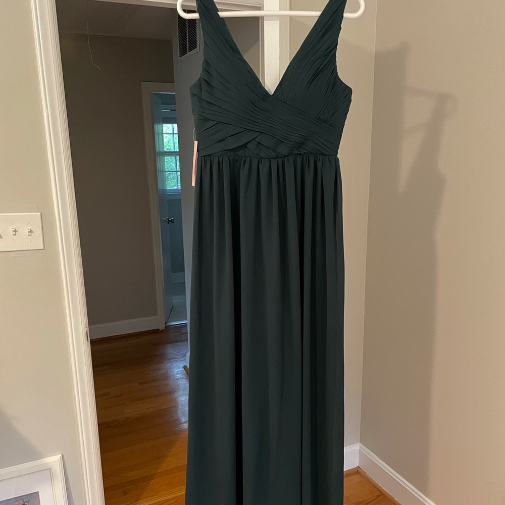 Anthropologie BHLDN emerald green dress